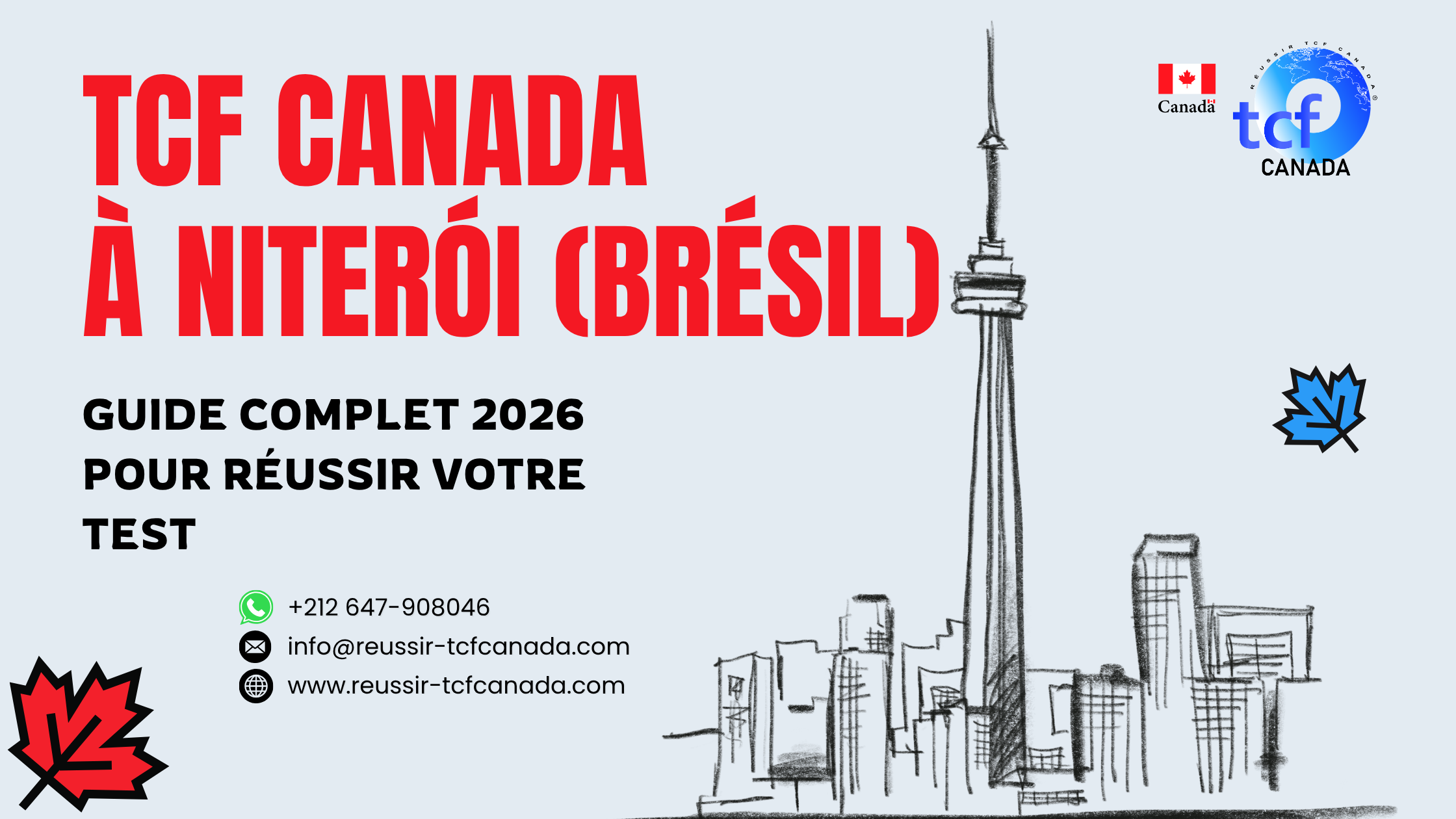 Guide 2026 TCF Canada à Niterói : préparation, centres et stratégies pour réussir le test français Canada.