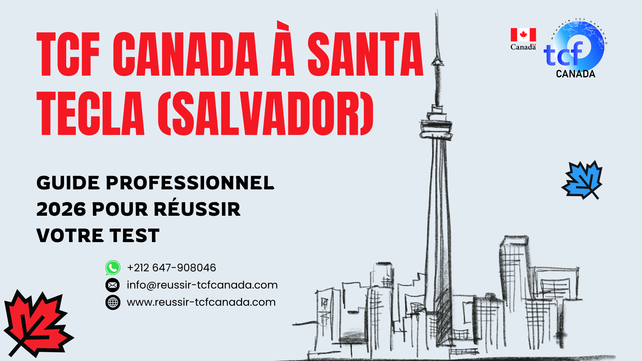 Préparez et réussissez le TCF Canada à Santa Tecla avec nos conseils, ressources et centres officiels pour une préparation complète.