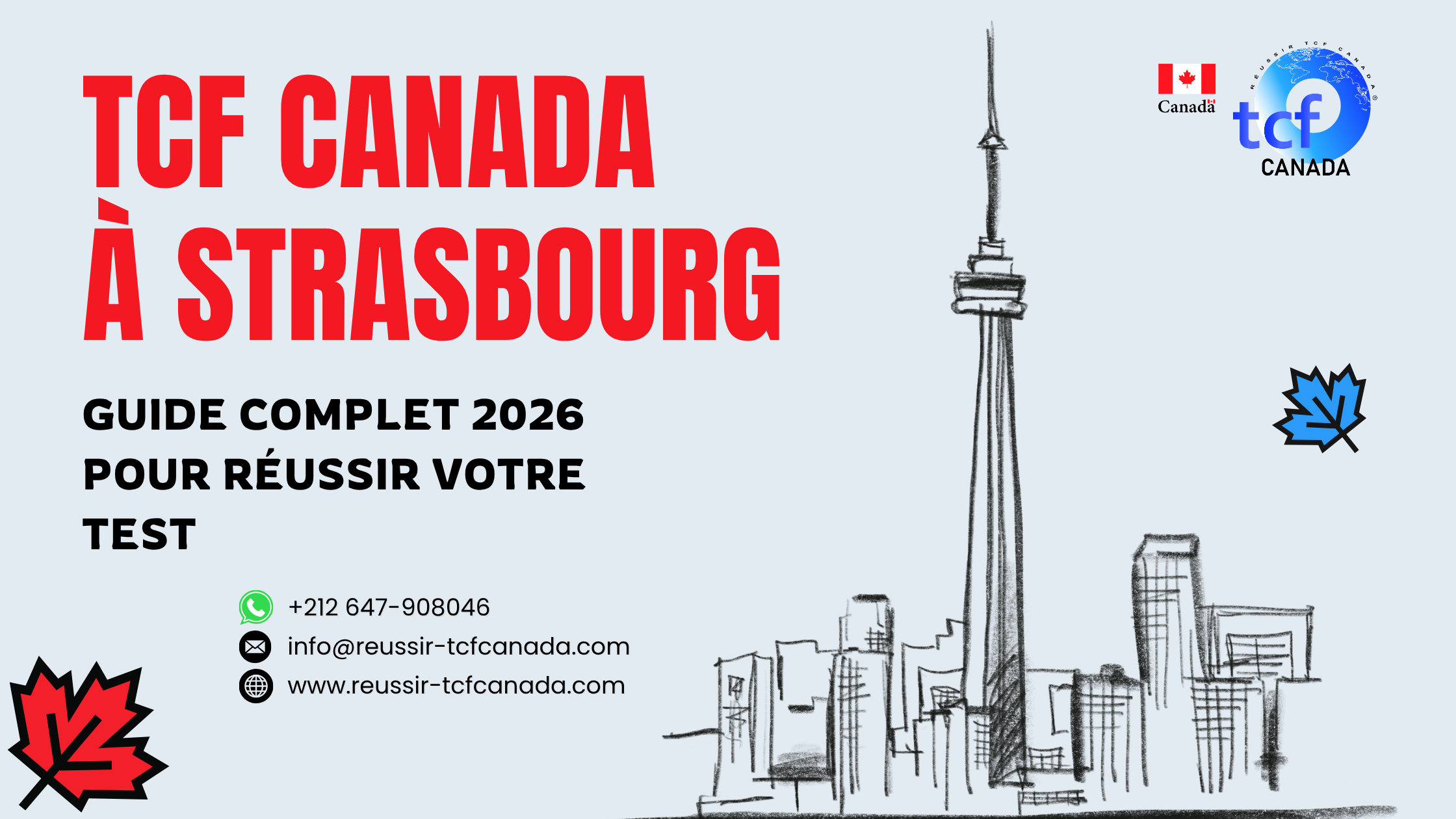 TCF Canada à Strasbourg : guide complet, préparation en ligne, Pack Nabil et stratégies pour réussir le test 2026.