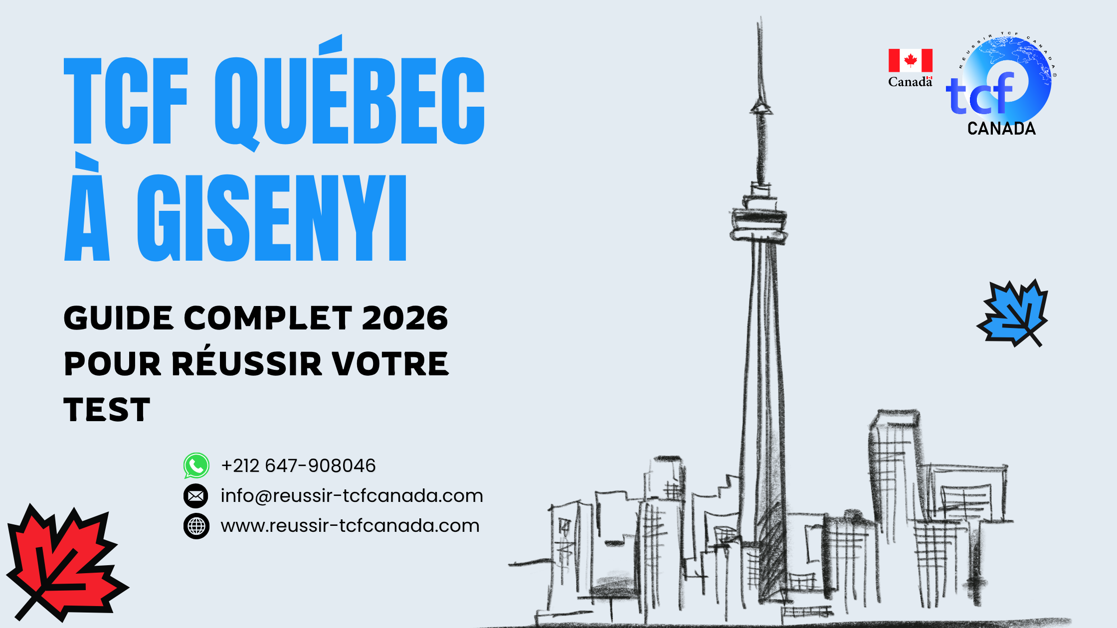 Préparez le TCF Québec à Gisenyi avec les Packs Nabil. Tests identiques, méthodologie et entraînement complet pour réussir en 2026.