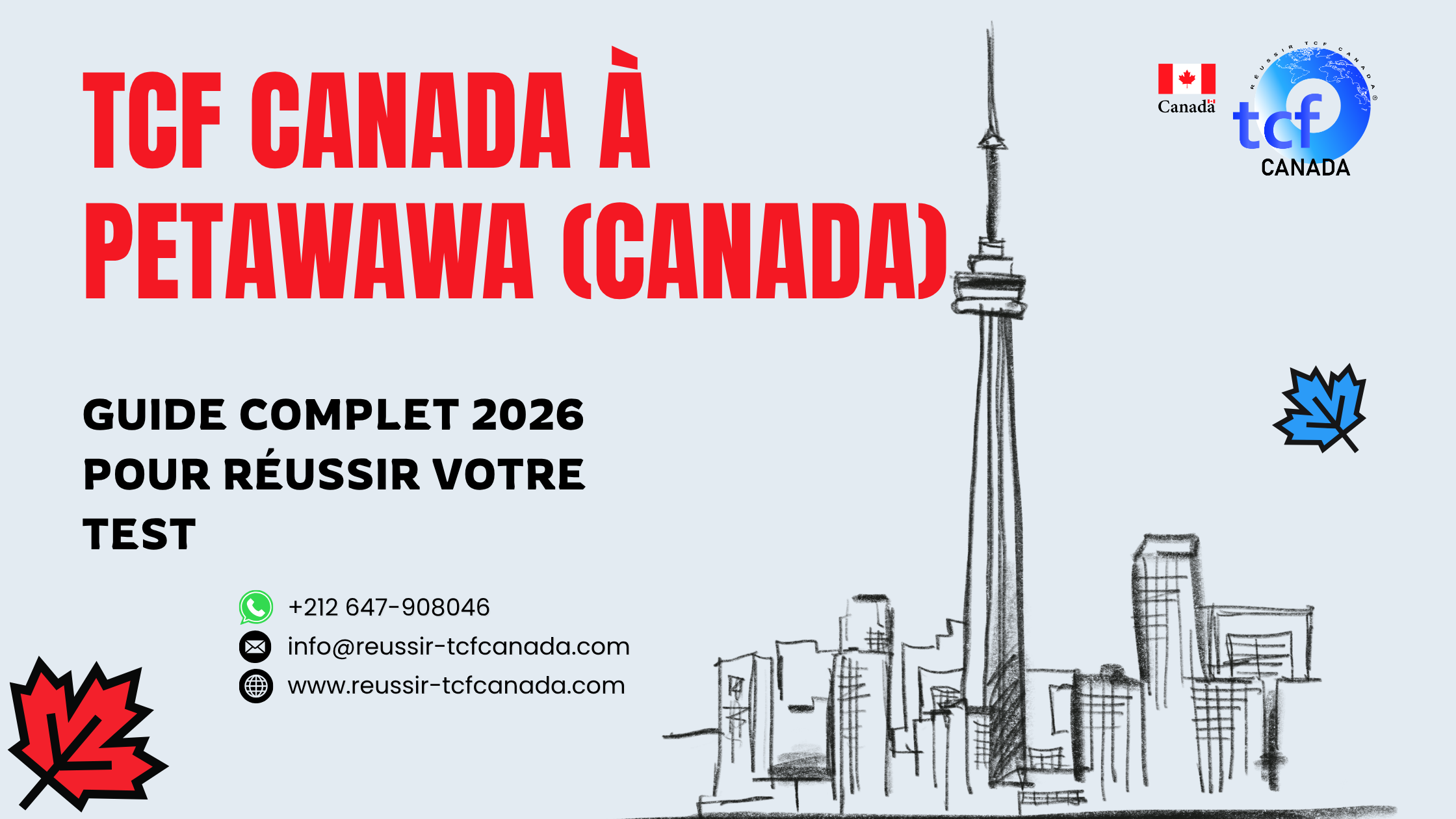 Préparez le TCF Canada à Petawawa : centres proches, conseils, stratégies et ressources pour réussir votre test en 2026.
