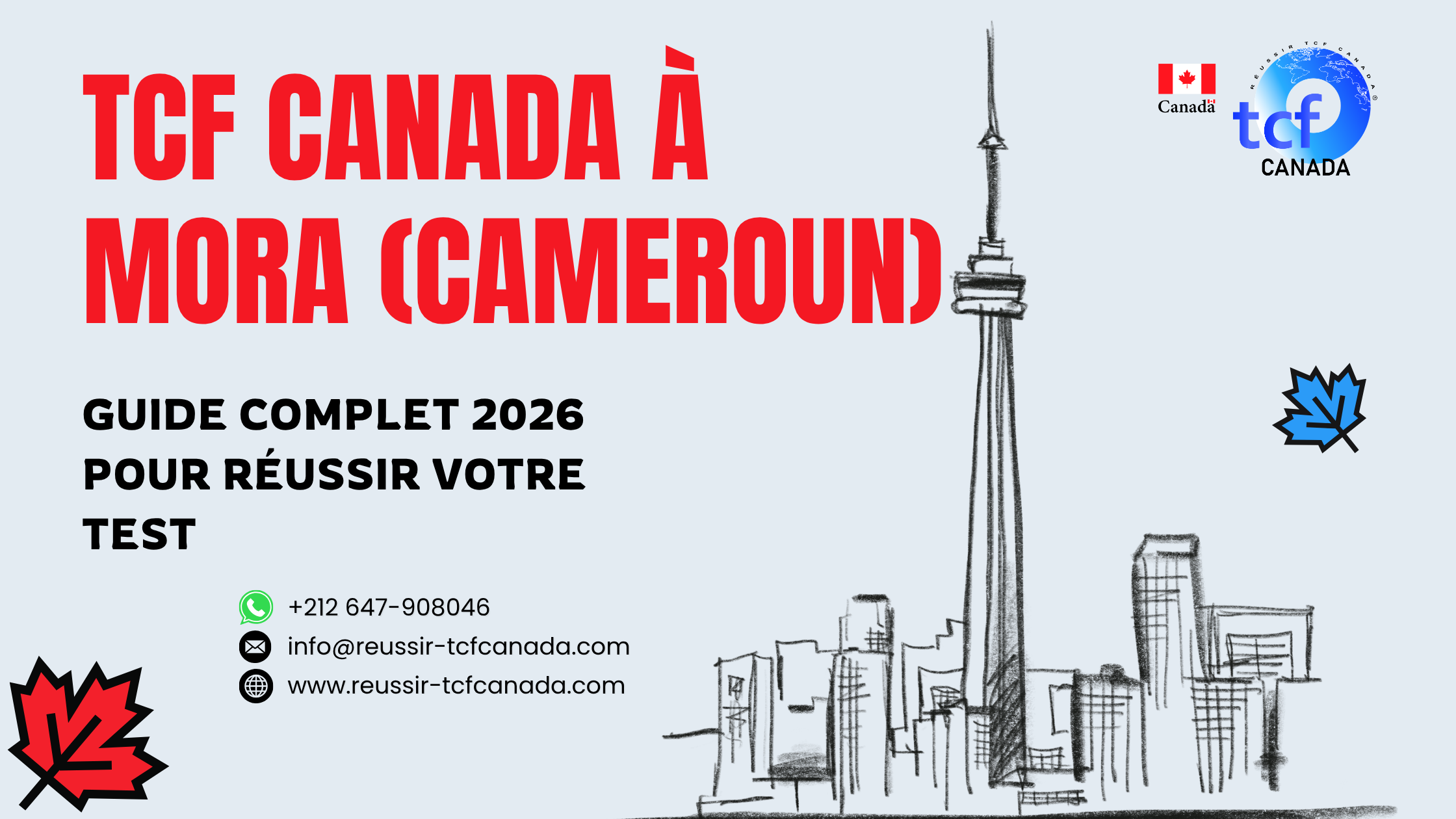 Préparez le TCF Canada à Mora avec le Pack Nabil. Tests, stratégies et corrections pour réussir en 2026.