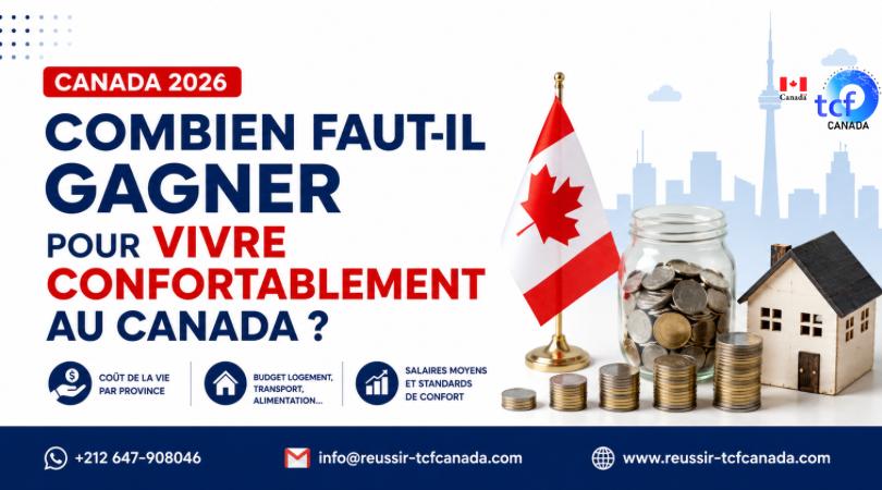 Découvrez quel salaire est nécessaire pour vivre confortablement au Canada en 2026 selon la province, la ville et votre situation familiale.
