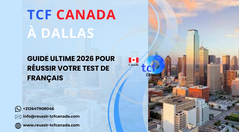 Préparez le TCF Canada à Dallas avec le Pack Nabil. Tests blancs et méthodes officielles pour réussir en 2026.