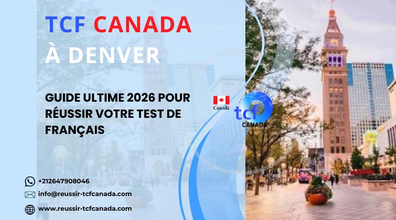 Préparez le TCF Canada à Denver avec le Pack Nabil. Tests blancs et méthodes officielles pour réussir en 2026.