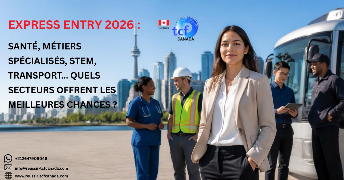 Santé, STEM, métiers spécialisés, éducation, transport : découvrez les secteurs prioritaires d'Express Entry en 2026 et comment maximiser vos chances.