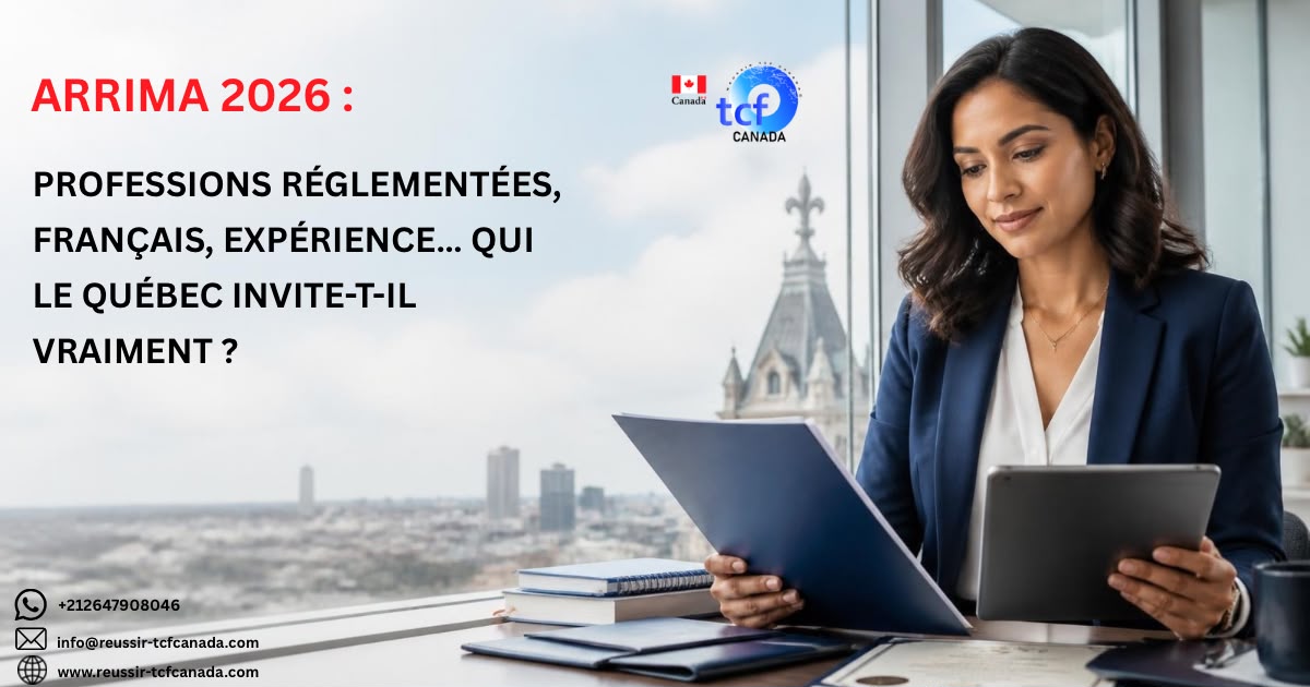 Arrima 2026 : découvrez les profils réellement ciblés par le Québec, les professions réglementées, le niveau de français et l'expérience recherchée.