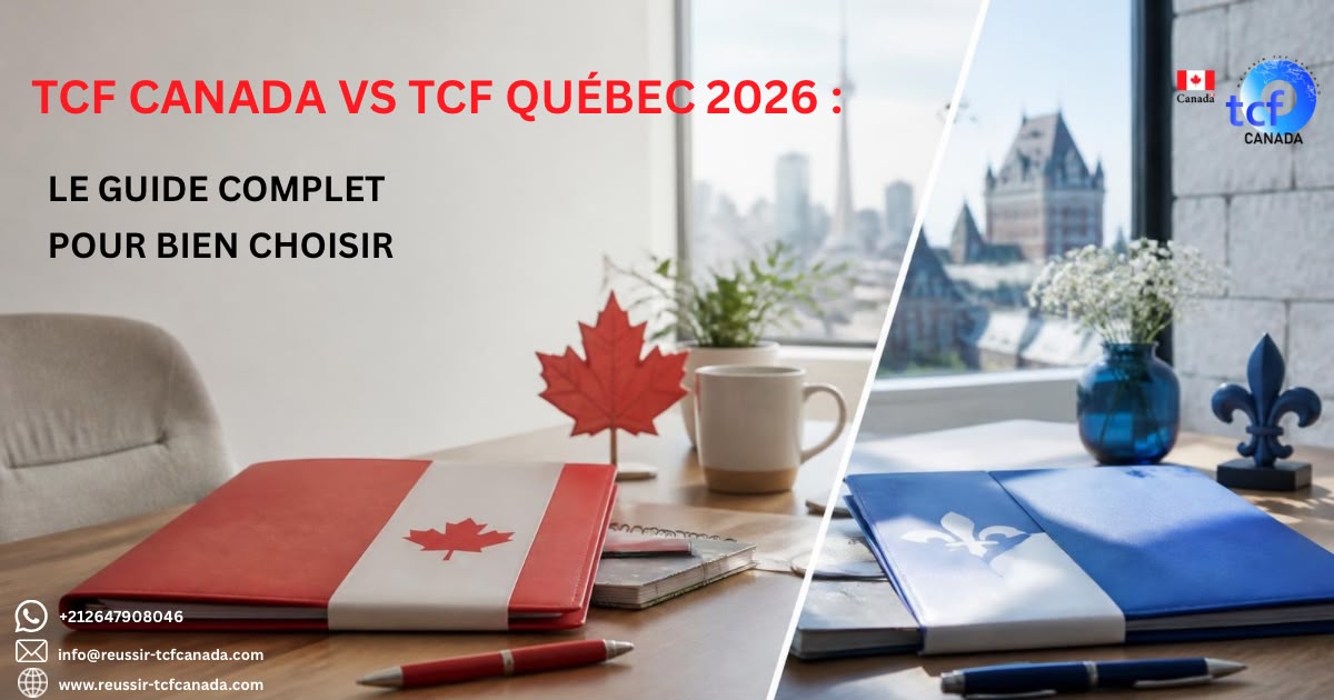 TCF Canada ou TCF Québec en 2026 ? Découvrez les différences, les tests acceptés par le Canada et le Québec et lequel choisir selon votre projet.